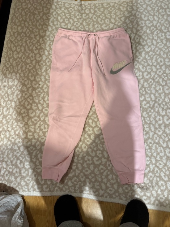 Nike Other - Nike Pink Joggers with Metallic Silver Swoosh